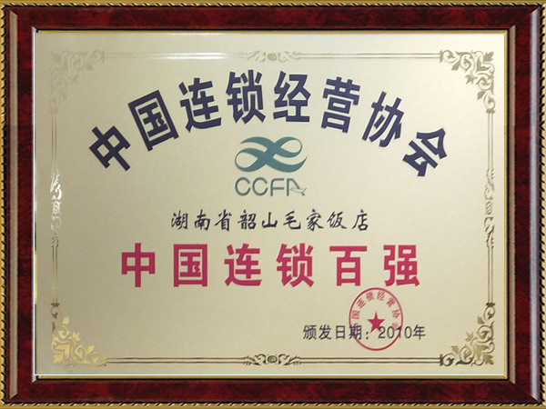 2010年度中國連鎖百強